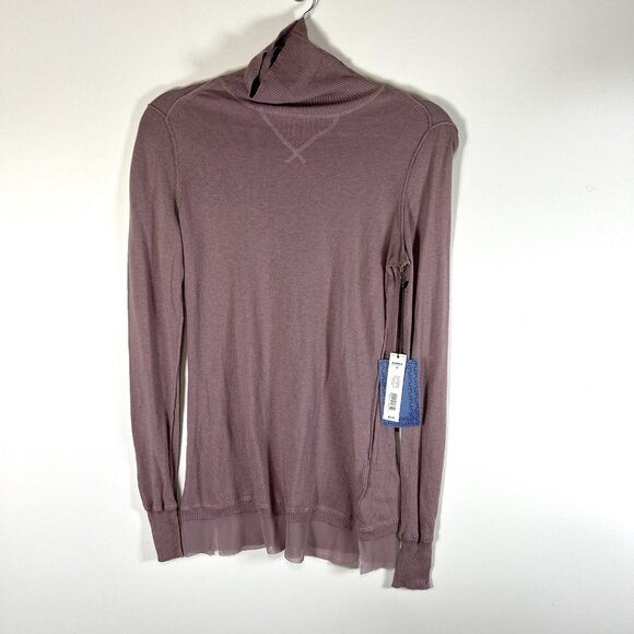 Simply Vera‎ Wang Womens sz XS Light Purple Turtleneck Sweater NWT Tunic - Picture 1 of 11